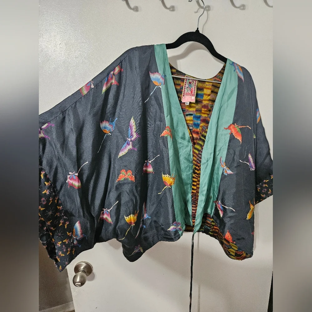 Johnny was rainbow shrug blouse size XL - Picture 4 of 14